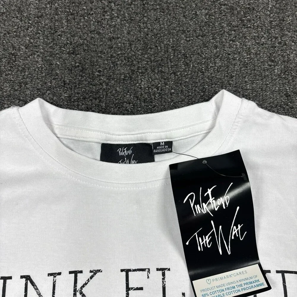 NEW Pink Floyd Shirt Womens Short Sleeve The Dark Side Moon Crop Size Medium - Picture 2 of 5